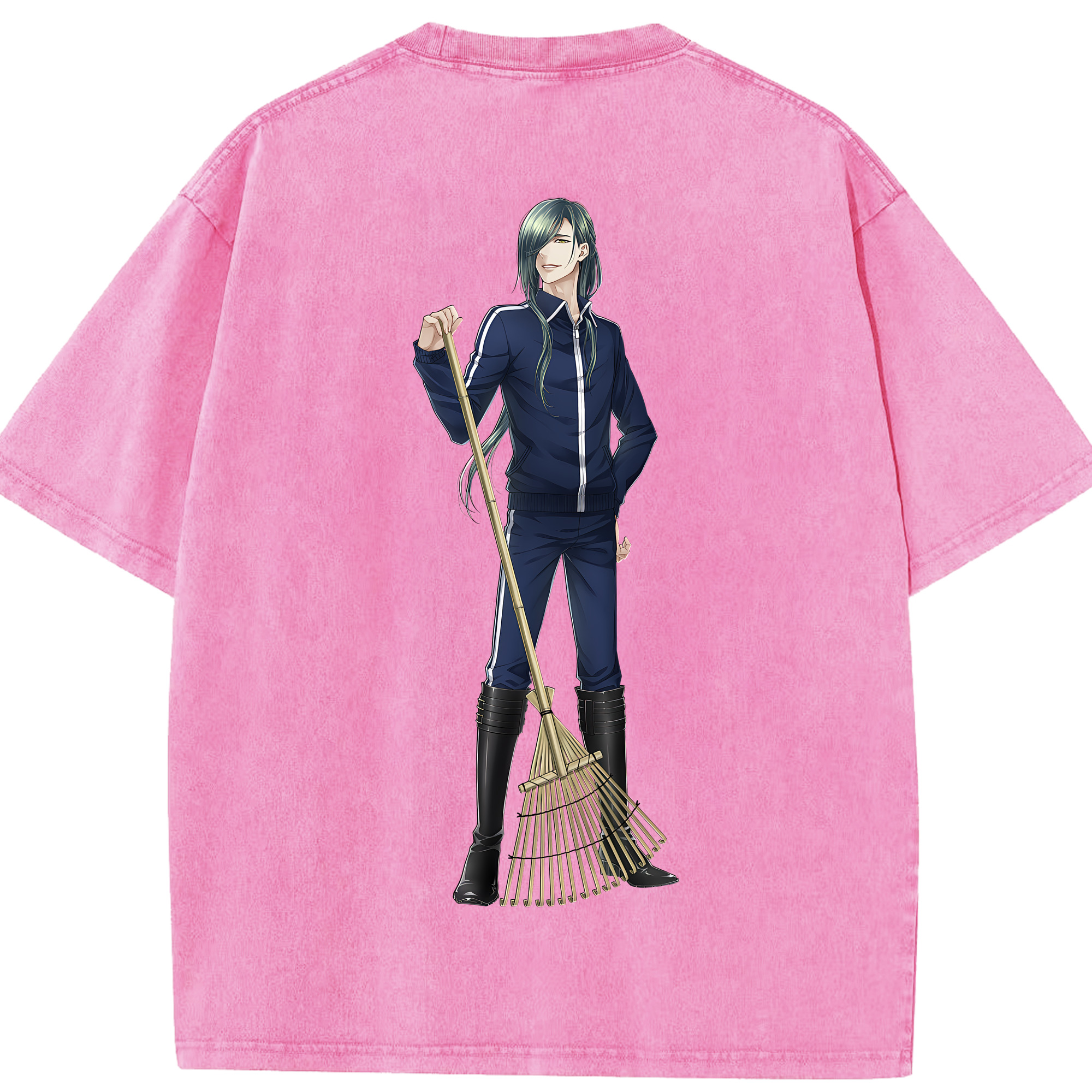（画像用） 刀剣乱舞 Touken Ranbu 綿100% ヴィンテージ風 半袖Tシャツ（背面プリント）